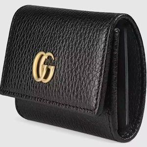 Gucci GG Marmont leather key case (black) NWT